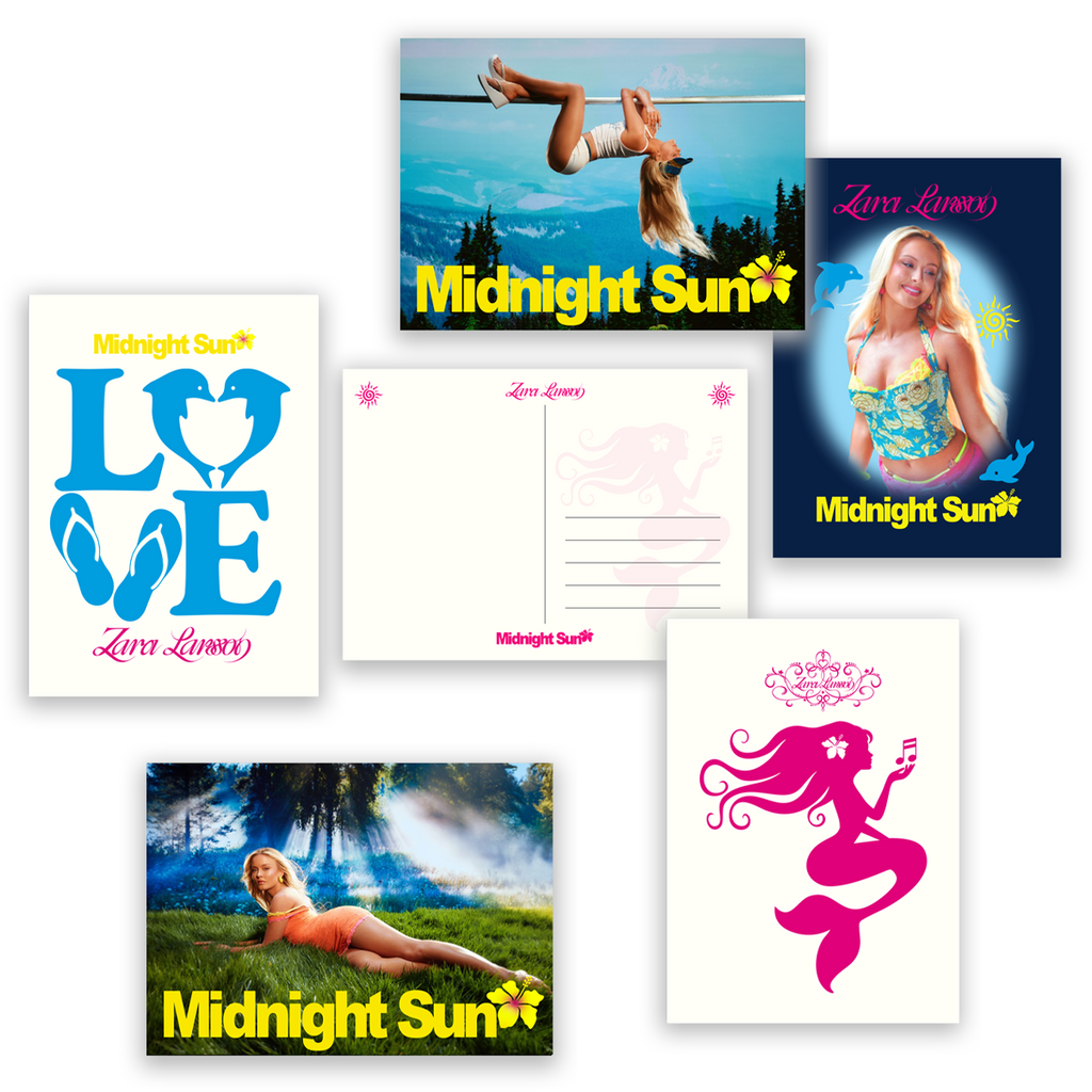Midnight Sun Postcard Set – Zara Larsson EU Midnight Sun Postcard Set – Zara Larsson EU