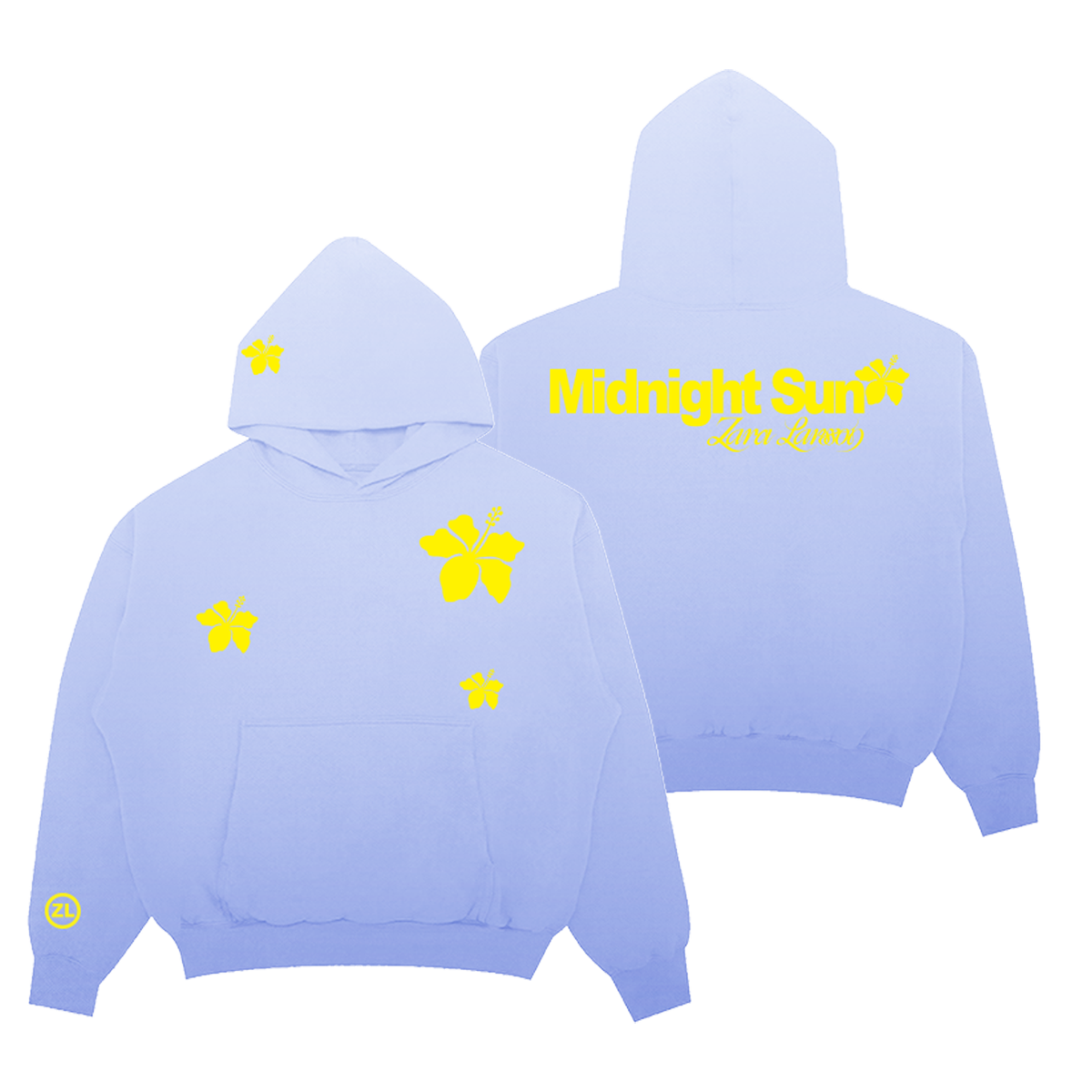 Midnight Sun Gradient Flower Hoodie