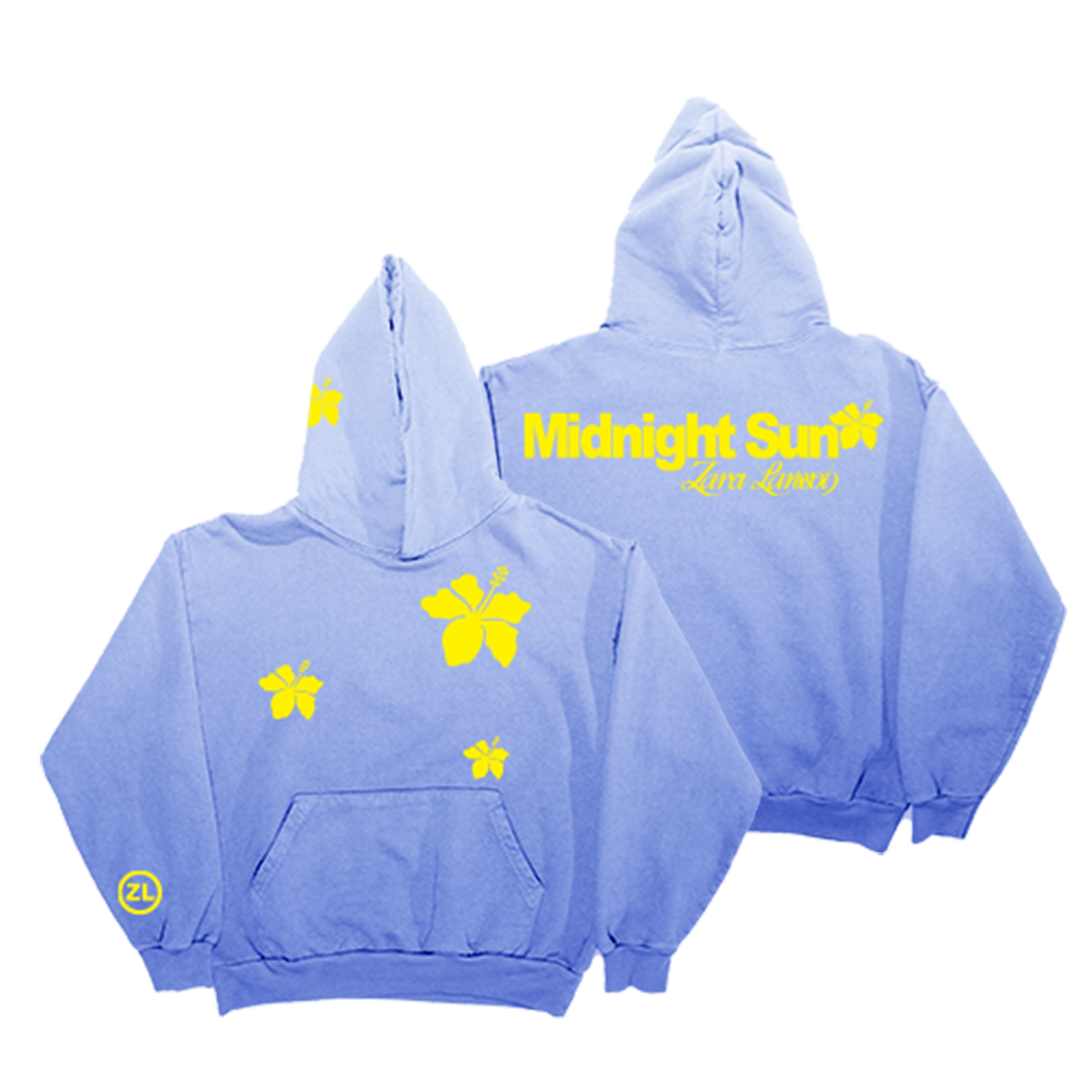Midnight Sun Gradient Flower Hoodie